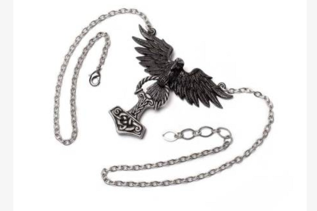 Alchemy Hrafnhamerr necklace