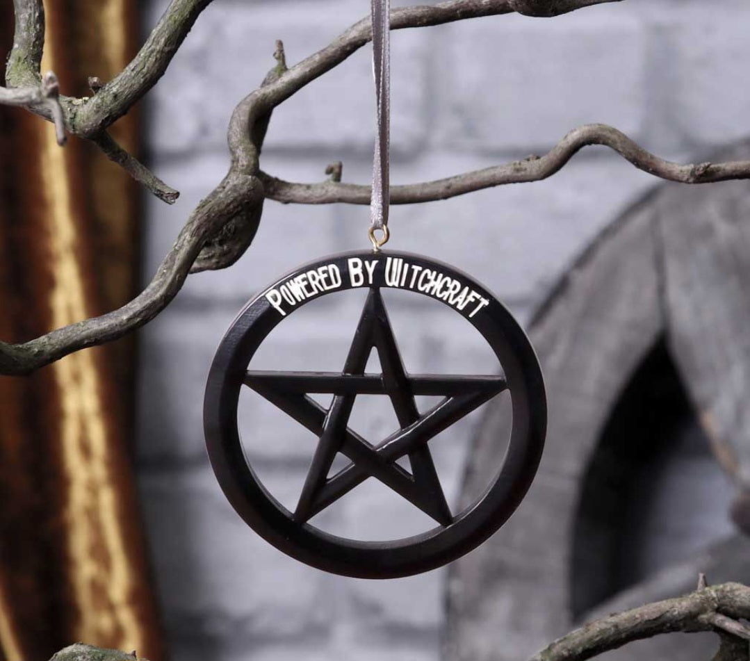 Powered By Witchcraft Hanging Ornament