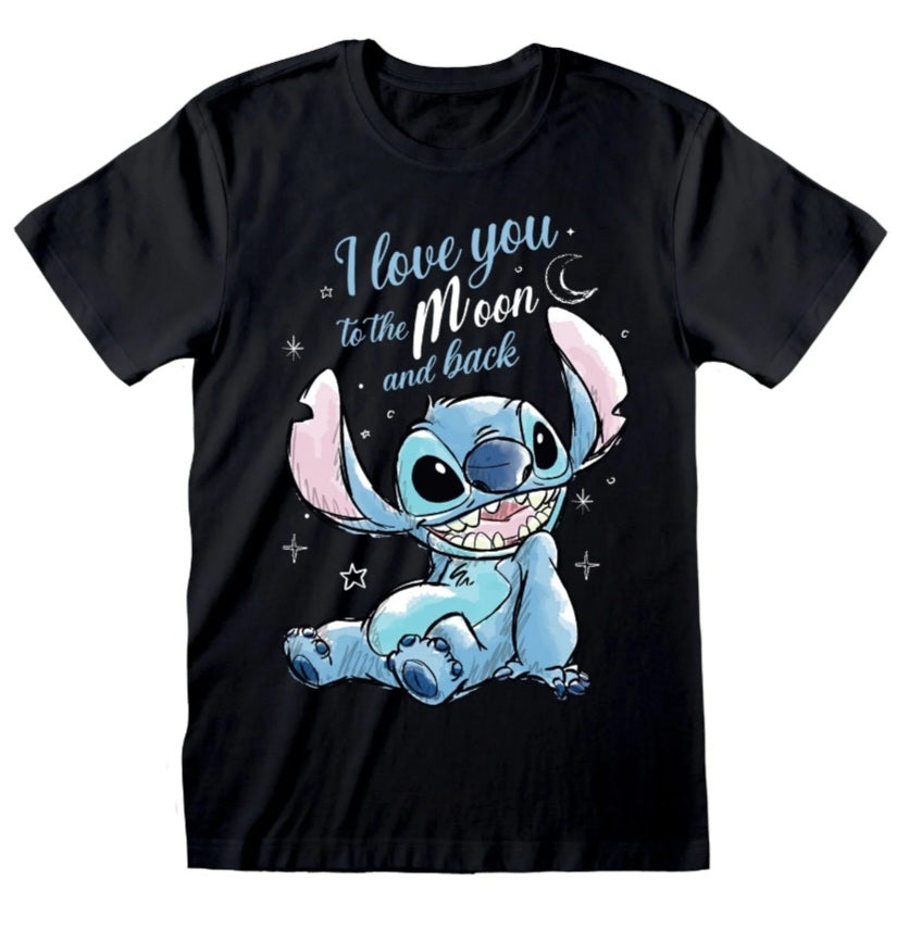 Stitch Love you to the moon t shirt