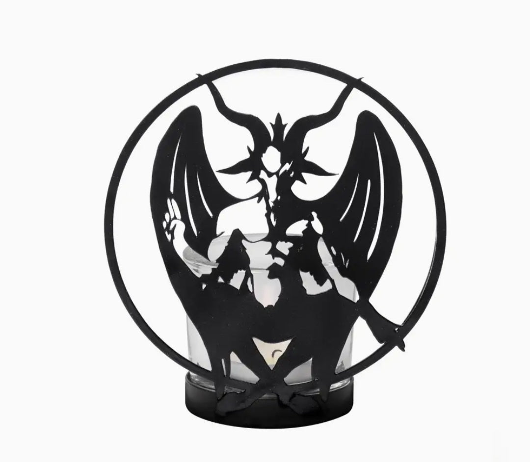 Tea Light Holder Personal Baphomet