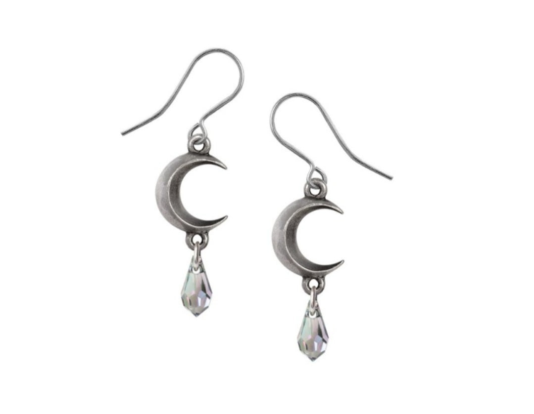 Alchemy Tears of the Moon Earrings Crystal