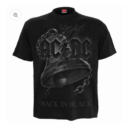 ACDC Back in Black T Shirt Large