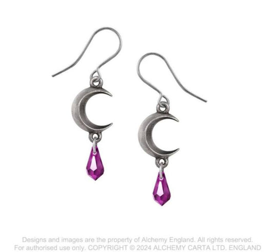 Alchemy Tears of the Moon Amethyst Earrings