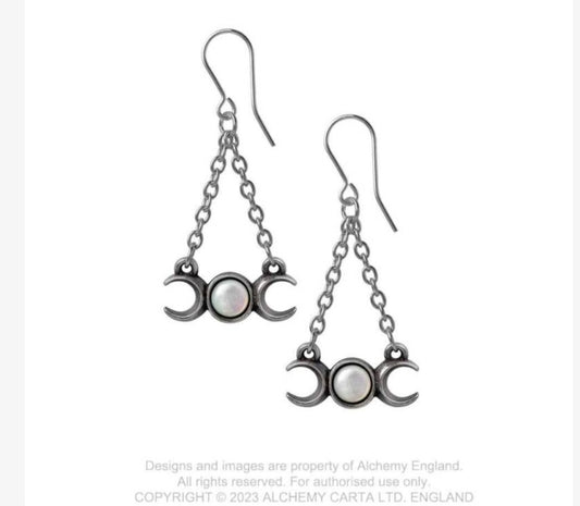 Alchemy Wiccan Goddess Earrings