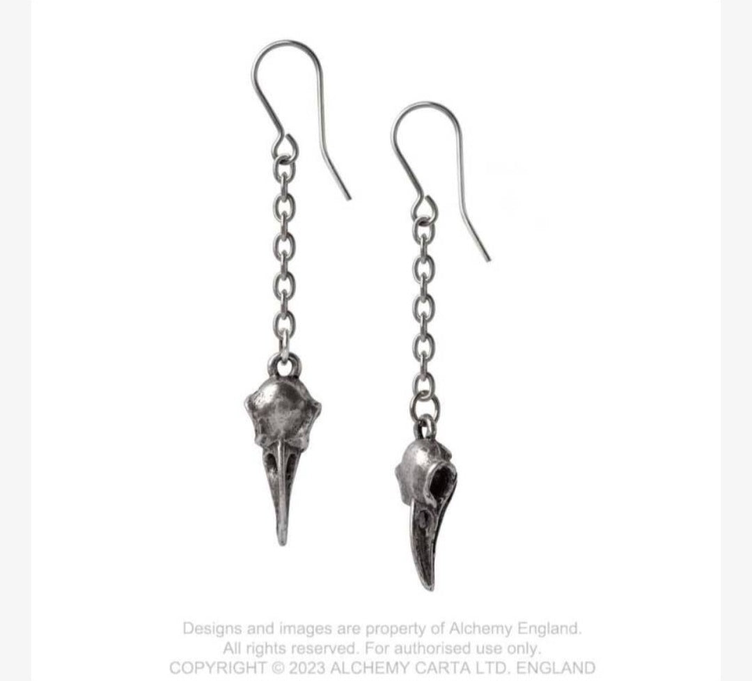 Alchemy Rabenschandel schlenker earrings