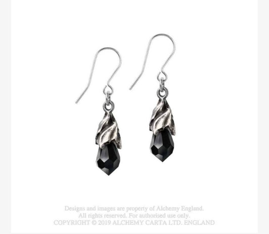 Alchemy Empyrean Tears Black Earrings