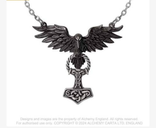 Alchemy Hrafnhamerr necklace