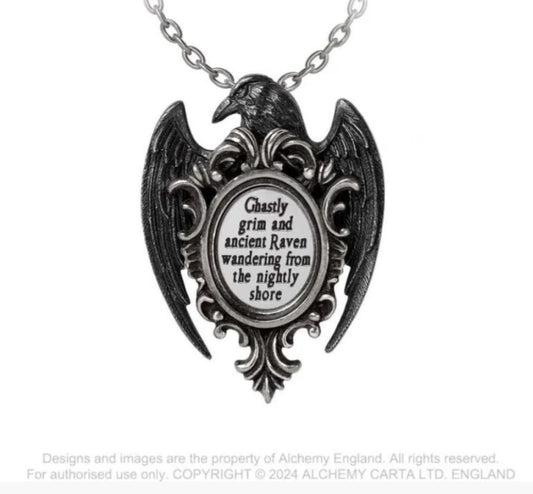 Alchemy Quoth the Raven necklace