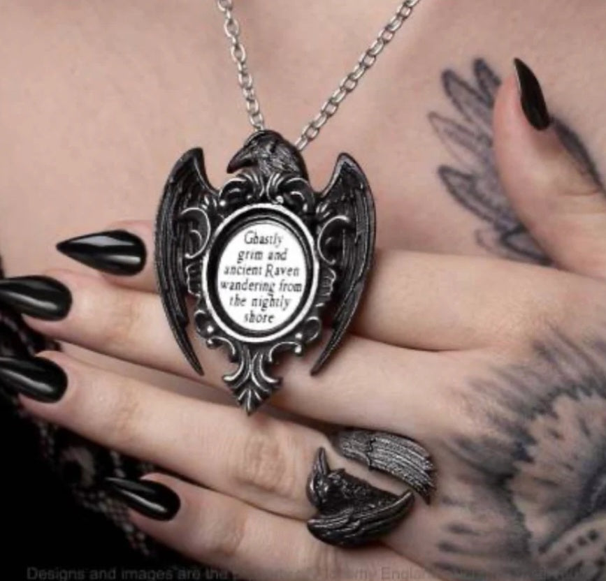 Alchemy Quoth the Raven necklace