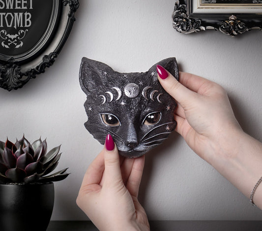Alchemy mystic Moon Cat ornament and Wall decoration