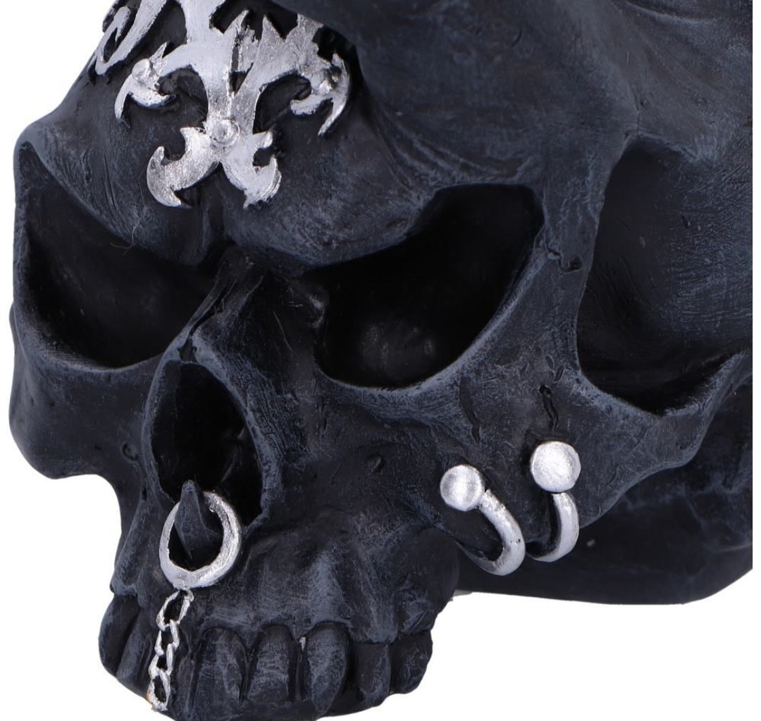 Horns Up Skull Ornament