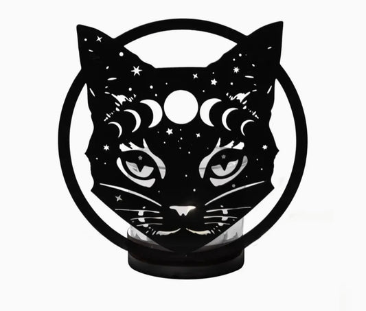 Tea Light Holder Celestial Cat